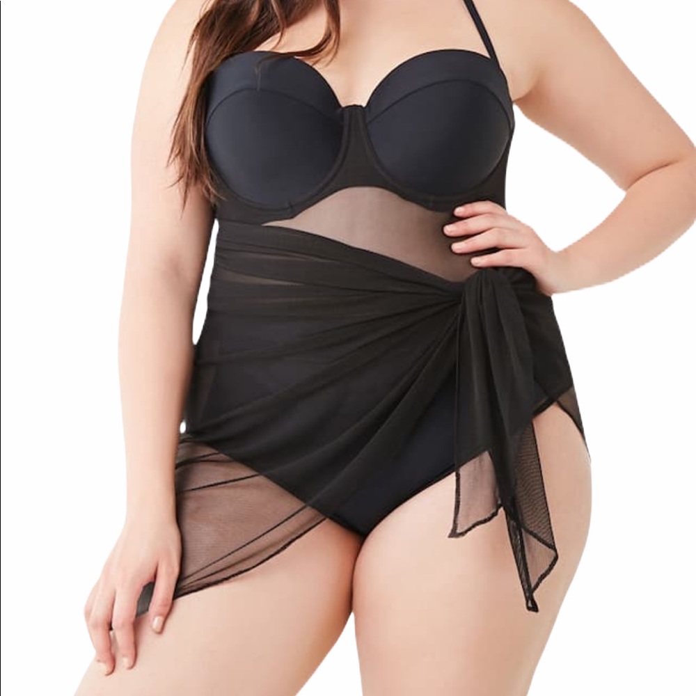 Plus Size Sarong Swim Cover Up